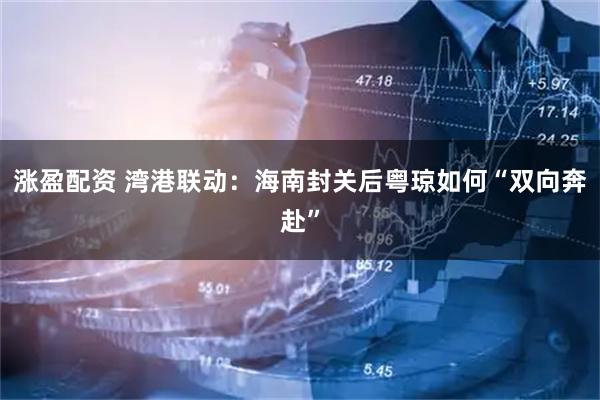 涨盈配资 湾港联动：海南封关后粤琼如何“双向奔赴”