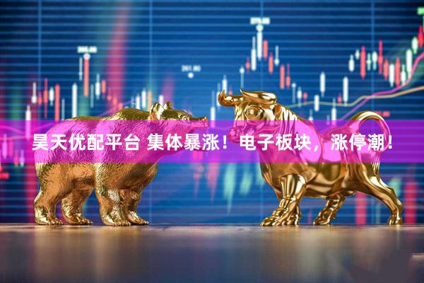 昊天优配平台 集体暴涨！电子板块，涨停潮！